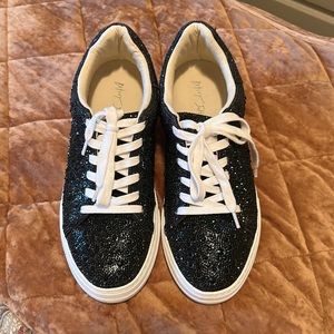Betsy Johnson SIDNEY rhinestone sneakers sz 10 WORN ONCE